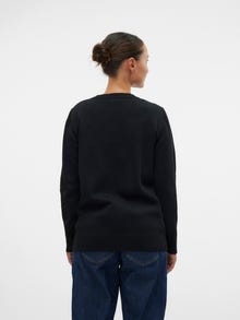 MAMA.LICIOUS Okrągły dekolt Sweter -Black - 20020983