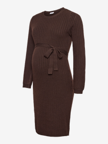 MAMA.LICIOUS MLRITA Umstandskleid -Seal Brown - 20020997