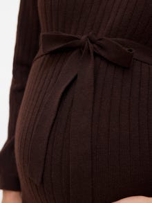 MAMA.LICIOUS MLRITA Maternity Dress -Seal Brown - 20020997