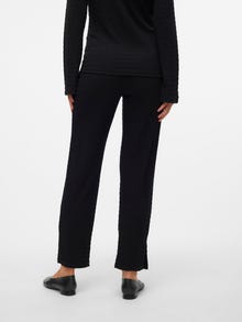 MAMA.LICIOUS Leggings Corte straight Tiro alto -Black - 20021019