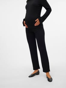 MAMA.LICIOUS Leggings Corte straight Tiro alto -Black - 20021019