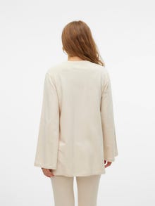 MAMA.LICIOUS Loose Fit Round Neck Sweatshirt -Birch - 20021049