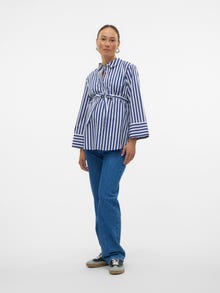 MAMA.LICIOUS Camicie Regular Fit Collo Camicia -Snow White - 20021183