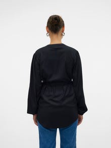 MAMA.LICIOUS Top Regular Fit Colletto Cinese -Black - 20021221