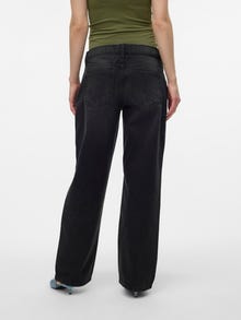 MAMA.LICIOUS Krój wide leg Jeans -Black Denim - 20021255