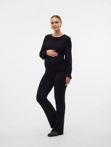 MAMA.LICIOUS Regular Fit Bukser -Black - 20021340