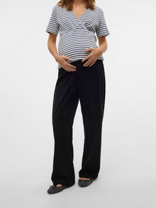 MAMA.LICIOUS Krój regularny Spodnie -Black - 20021389