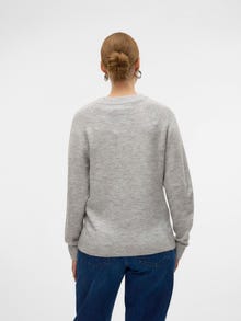 MAMA.LICIOUS Pulóveres Corte regular Cuello redondo -Light Grey Melange - 20021390