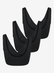 MAMA.LICIOUS MLMALINA 3-pack Sujetador de Lactancia -Black - 20021459