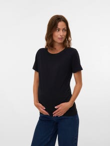 MAMA.LICIOUS Regular Fit O-hals T-skjorte -Pale Mauve - 20021488