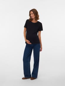 MAMA.LICIOUS Regular Fit O-hals T-skjorte -Pale Mauve - 20021488