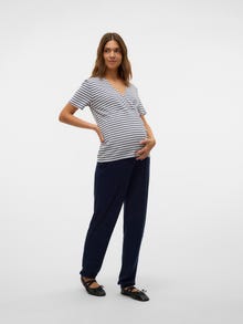 MAMA.LICIOUS Normal passform Byxor -Navy Blazer - 20021499