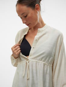 MAMA.LICIOUS Top Regular Fit Colletto Cinese -Birch - 20021565