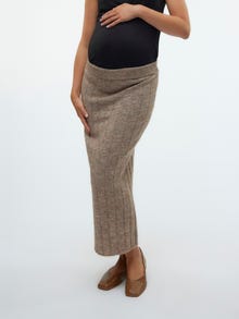 MAMA.LICIOUS Long skirt -Silver Mink - 20021588