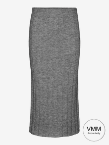 MAMA.LICIOUS Pitkä hame -Medium Grey Melange - 20021588