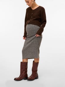 MAMA.LICIOUS Pitkä hame -Medium Grey Melange - 20021588