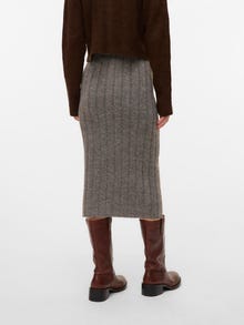 MAMA.LICIOUS Pitkä hame -Medium Grey Melange - 20021588