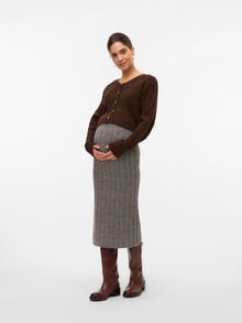 MAMA.LICIOUS Pitkä hame -Medium Grey Melange - 20021588