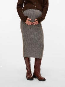 MAMA.LICIOUS Pitkä hame -Medium Grey Melange - 20021588