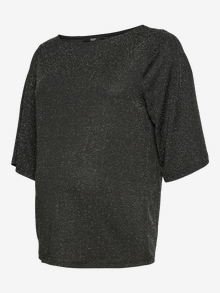 MAMA.LICIOUS Regular fit O-pääntie Topit -Black - 20021590