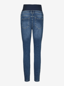 MAMA.LICIOUS Krój skinny Jeans -Medium Blue Denim - 20021655