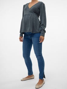 MAMA.LICIOUS Krój skinny Jeans -Medium Blue Denim - 20021655
