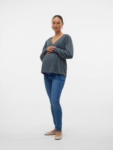 MAMA.LICIOUS Krój skinny Jeans -Medium Blue Denim - 20021655