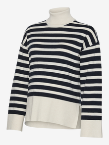 MAMA.LICIOUS Standardpassform Polokrage Pullover -Birch - 20021788