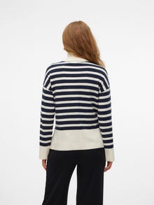 MAMA.LICIOUS Standardpassform Polokrage Pullover -Birch - 20021788