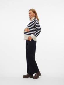 MAMA.LICIOUS Standardpassform Polokrage Pullover -Birch - 20021788