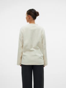 MAMA.LICIOUS Regular Fit Round Neck Top -Birch - 20021799
