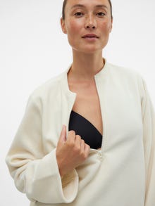 MAMA.LICIOUS Regular Fit Round Neck Top -Birch - 20021799
