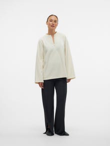 MAMA.LICIOUS Regular Fit Round Neck Top -Birch - 20021799