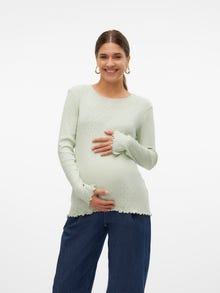 MAMA.LICIOUS Tops Corte tight Cuello redondo -Sea Foam - 20021809