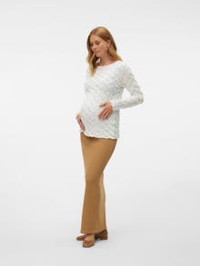MAMA.LICIOUS Regular fit O-pääntie Topit -Snow White - 20021901