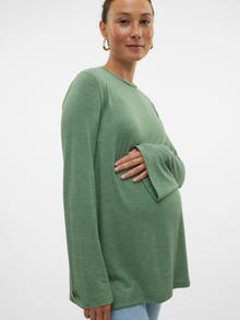 MAMA.LICIOUS Tops Regular Fit Col rond -Hedge Green - 20022005