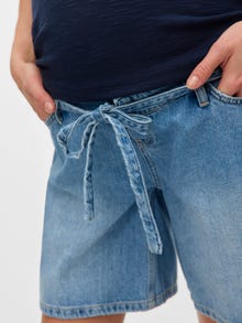 MAMA.LICIOUS Luźno dopasowane Szorty -Light Blue Denim - 20022032