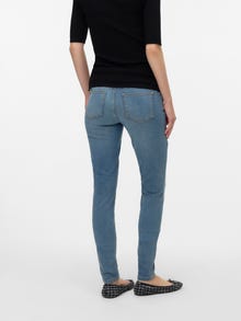 MAMA.LICIOUS Slim Straight Fit Jeans -Medium Blue Denim - 20022033