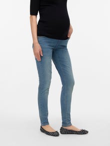 MAMA.LICIOUS Slim Straight Fit Jeans -Medium Blue Denim - 20022033