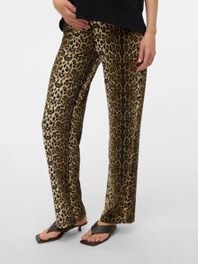 MAMA.LICIOUS Regular Fit High rise Trousers -Black - 20022122