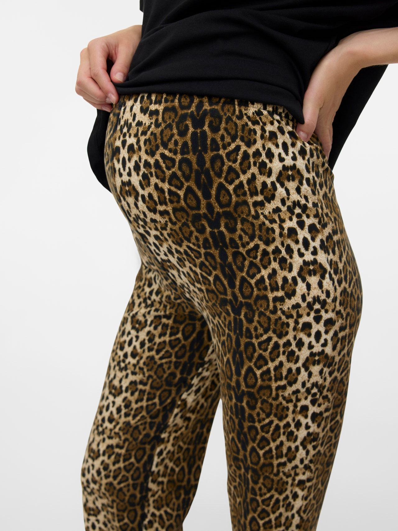 MAMA.LICIOUS Regular Fit High rise Trousers -Black - 20022122