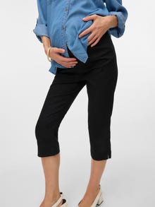 MAMA.LICIOUS Cropped Fit Byxor -Black - 20022145