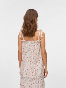 MAMA.LICIOUS Regular Fit Square neck Tank-Top -Snow White - 20022175