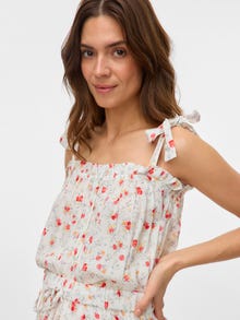 MAMA.LICIOUS Regular Fit Square neck Tank-Top -Snow White - 20022175