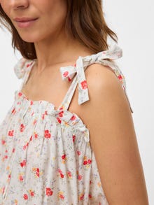 MAMA.LICIOUS Regular Fit Square neck Tank-Top -Snow White - 20022175