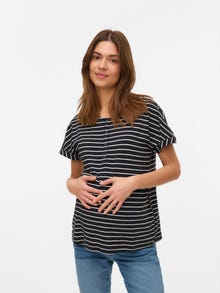 MAMA.LICIOUS Regular fit O-pääntie Topit -Black - 20022202