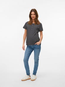 MAMA.LICIOUS Regular fit O-pääntie Topit -Black - 20022202