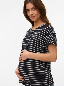 MAMA.LICIOUS Regular fit O-pääntie Topit -Black - 20022202