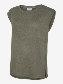 MAMA.LICIOUS Regular Fit Round Neck Top -Agave Green - 20022206