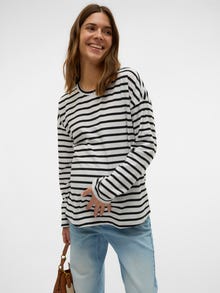 MAMA.LICIOUS Top Regular Fit Paricollo -Snow White - 20022210